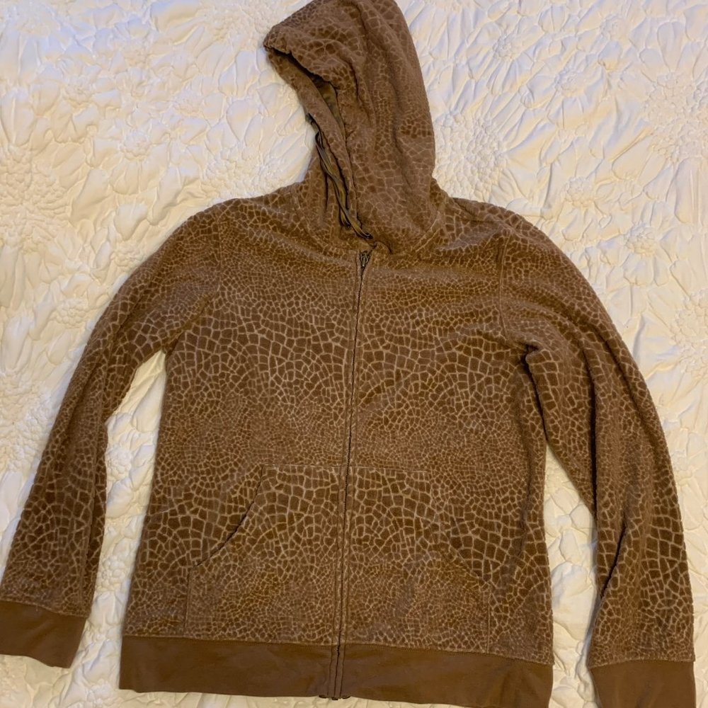 Animal Print Zip Up